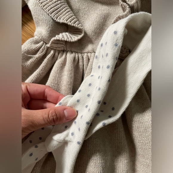 Baby Girl’s Heather Dress w/Tights - Picture 4 of 4